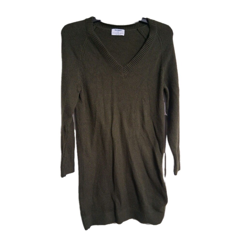 NWT Women's Old Navy SoSoft Mini Sweater Dress Size XS  Conifer Green N6